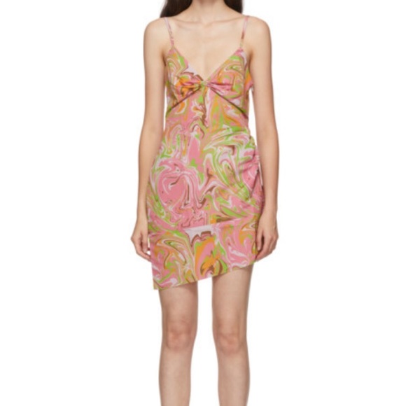 MAISIE WILEN — ASYMMETRIC PRINTED MINI-DRESS - Picture 2 of 5
